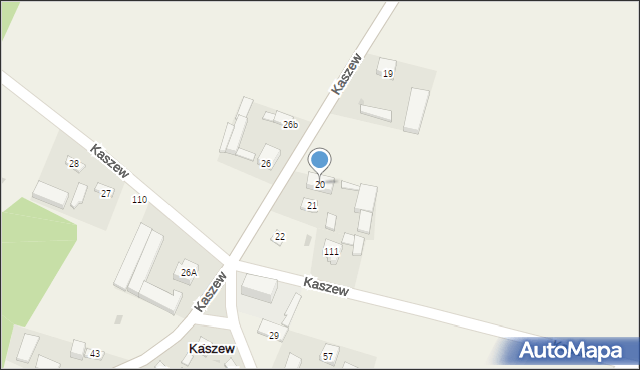 Kaszew, Kaszew, 20, mapa Kaszew