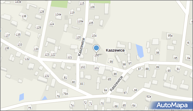 Kaszewice, Kaszewice, 100, mapa Kaszewice