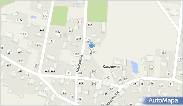 Kaszewice, Kaszewice, 104, mapa Kaszewice