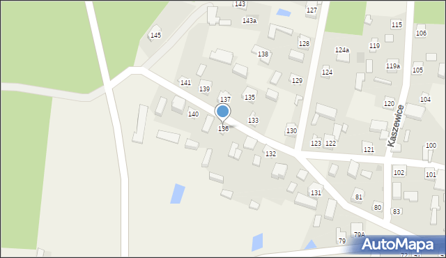 Kaszewice, Kaszewice, 136, mapa Kaszewice