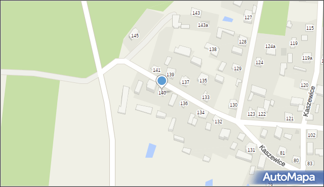 Kaszewice, Kaszewice, 140, mapa Kaszewice