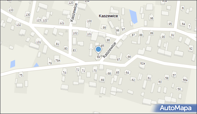 Kaszewice, Kaszewice, 84, mapa Kaszewice