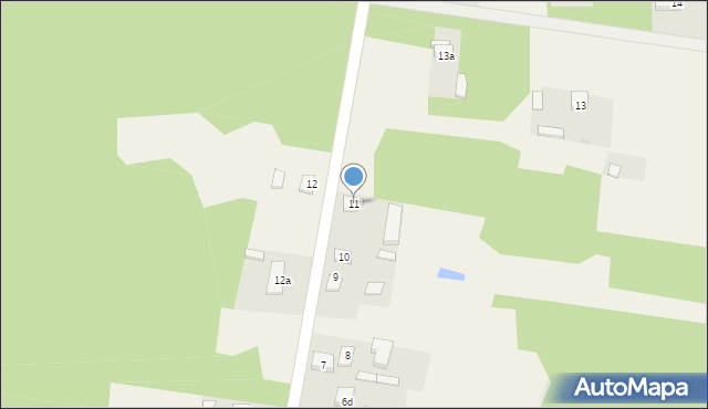 Kaszewice-Kolonia, Kaszewice-Kolonia, 11, mapa Kaszewice-Kolonia