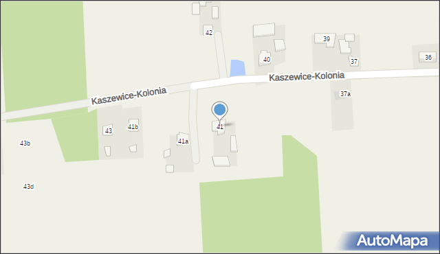 Kaszewice-Kolonia, Kaszewice-Kolonia, 41, mapa Kaszewice-Kolonia