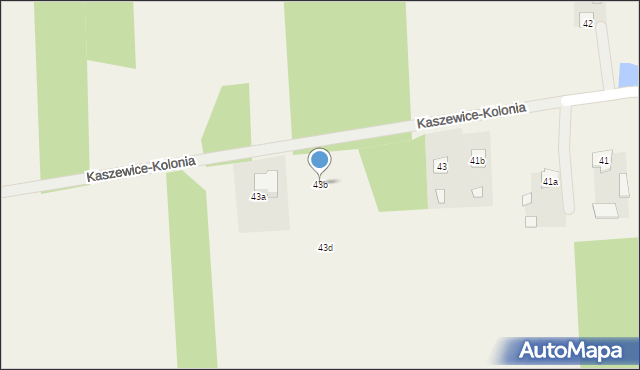 Kaszewice-Kolonia, Kaszewice-Kolonia, 43b, mapa Kaszewice-Kolonia