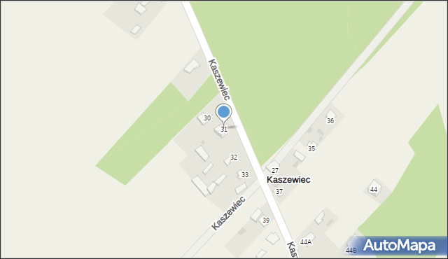 Kaszewiec, Kaszewiec, 31, mapa Kaszewiec