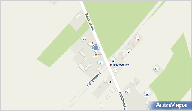 Kaszewiec, Kaszewiec, 32, mapa Kaszewiec