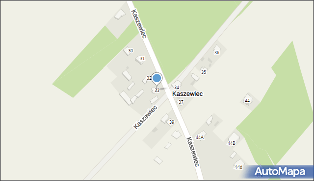 Kaszewiec, Kaszewiec, 33, mapa Kaszewiec