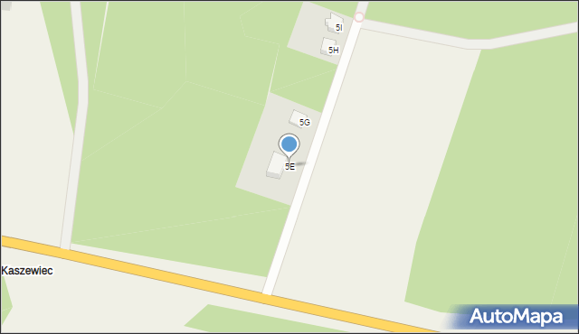 Kaszewiec, Kaszewiec, 5E, mapa Kaszewiec