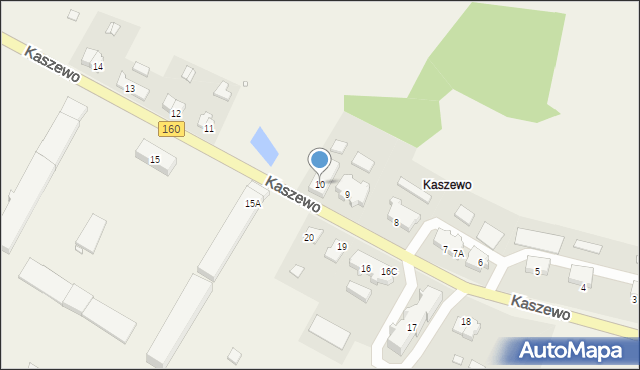 Kaszewo, Kaszewo, 10, mapa Kaszewo