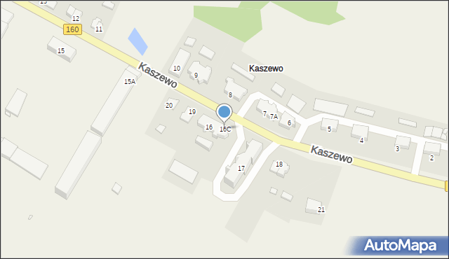 Kaszewo, Kaszewo, 16C, mapa Kaszewo