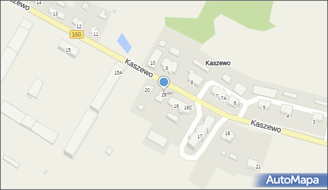 Kaszewo, Kaszewo, 19, mapa Kaszewo