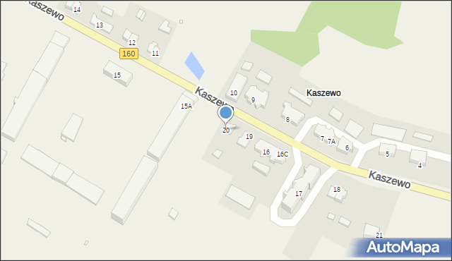 Kaszewo, Kaszewo, 20, mapa Kaszewo