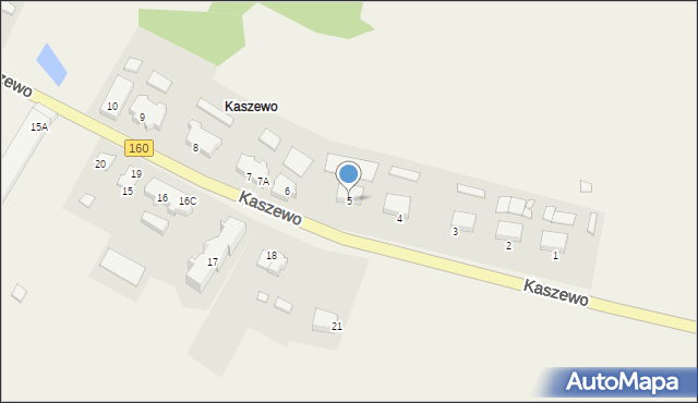 Kaszewo, Kaszewo, 5, mapa Kaszewo