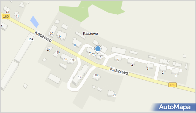 Kaszewo, Kaszewo, 6A, mapa Kaszewo