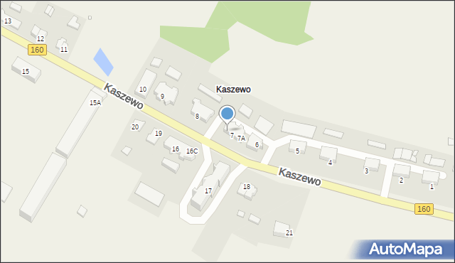 Kaszewo, Kaszewo, 7C, mapa Kaszewo