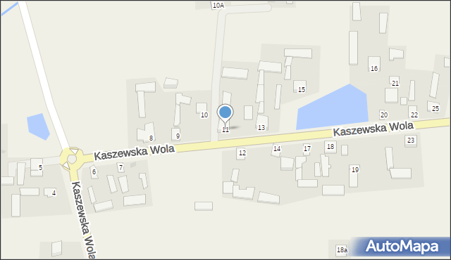 Kaszewska Wola, Kaszewska Wola, 11, mapa Kaszewska Wola