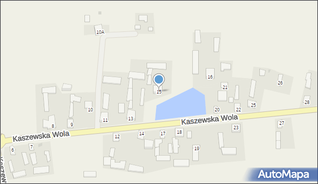 Kaszewska Wola, Kaszewska Wola, 15, mapa Kaszewska Wola