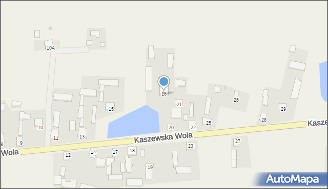 Kaszewska Wola, Kaszewska Wola, 16, mapa Kaszewska Wola