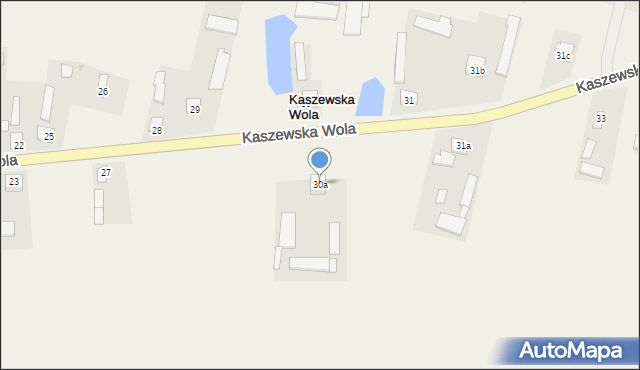 Kaszewska Wola, Kaszewska Wola, 30a, mapa Kaszewska Wola