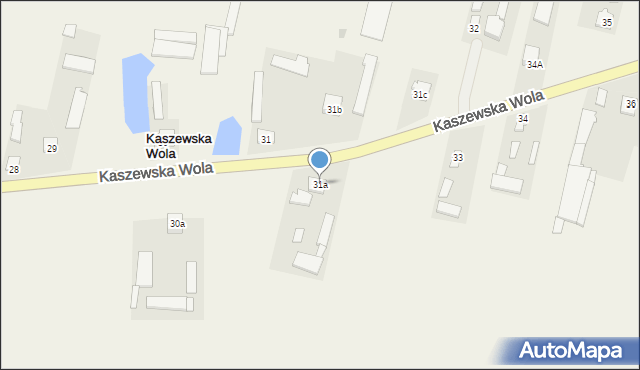 Kaszewska Wola, Kaszewska Wola, 31a, mapa Kaszewska Wola