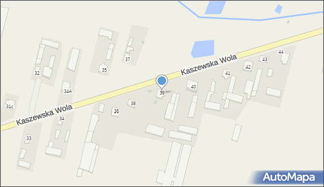 Kaszewska Wola, Kaszewska Wola, 39, mapa Kaszewska Wola