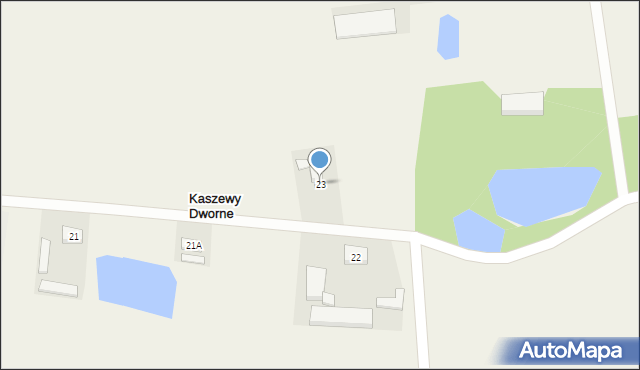 Kaszewy Dworne, Kaszewy Dworne, 23, mapa Kaszewy Dworne