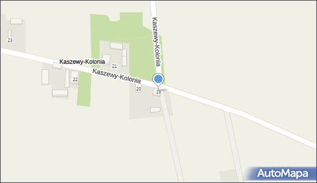 Kaszewy-Kolonia, Kaszewy-Kolonia, 19, mapa Kaszewy-Kolonia