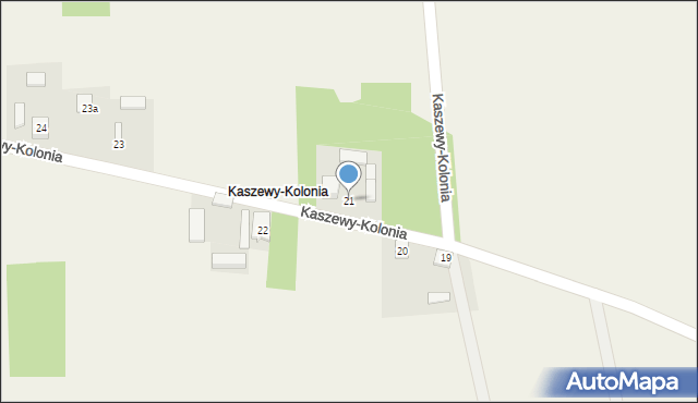 Kaszewy-Kolonia, Kaszewy-Kolonia, 21, mapa Kaszewy-Kolonia