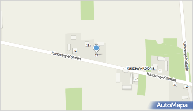 Kaszewy-Kolonia, Kaszewy-Kolonia, 23, mapa Kaszewy-Kolonia