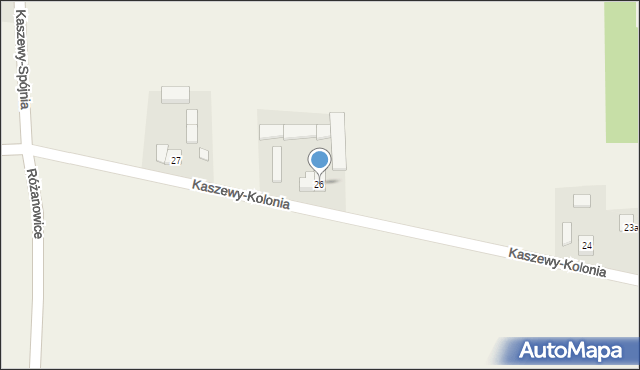 Kaszewy-Kolonia, Kaszewy-Kolonia, 26, mapa Kaszewy-Kolonia