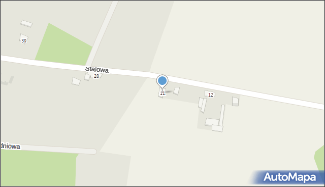 Kaszewy Kościelne, Kaszewy Kościelne, 11, mapa Kaszewy Kościelne