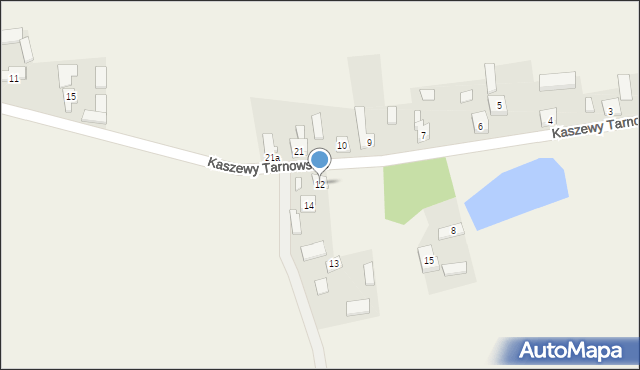 Kaszewy Tarnowskie, Kaszewy Tarnowskie, 12, mapa Kaszewy Tarnowskie