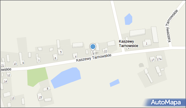 Kaszewy Tarnowskie, Kaszewy Tarnowskie, 3, mapa Kaszewy Tarnowskie