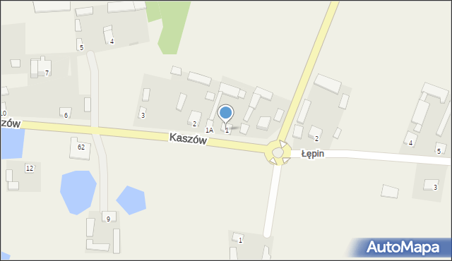 Kaszów, Kaszów, 1, mapa Kaszów