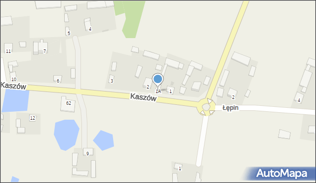 Kaszów, Kaszów, 1A, mapa Kaszów