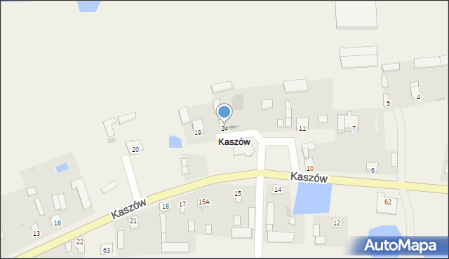 Kaszów, Kaszów, 24, mapa Kaszów