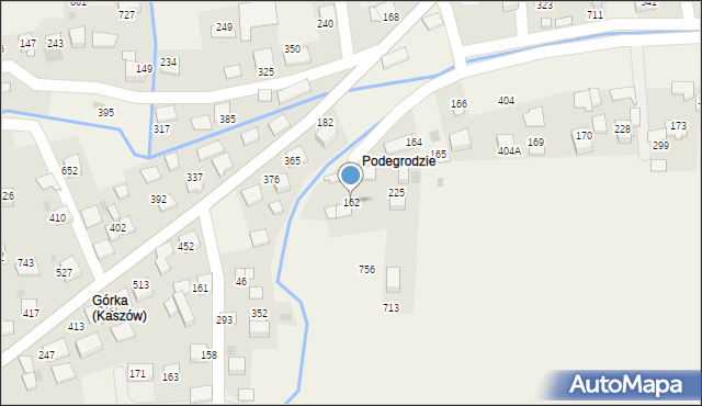 Kaszów, Kaszów, 162, mapa Kaszów