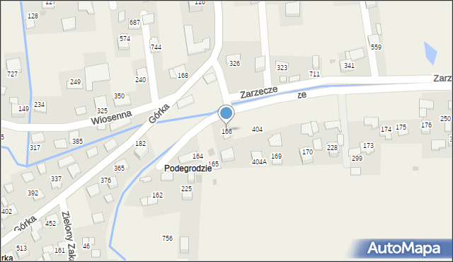 Kaszów, Kaszów, 166, mapa Kaszów