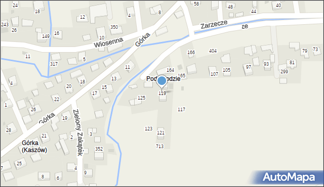 Kaszów, Kaszów, 225, mapa Kaszów