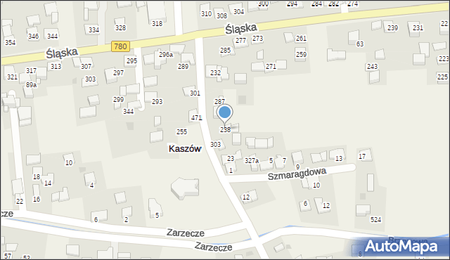 Kaszów, Kaszów, 238, mapa Kaszów