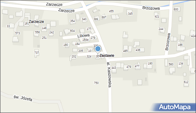 Kaszów, Kaszów, 305, mapa Kaszów