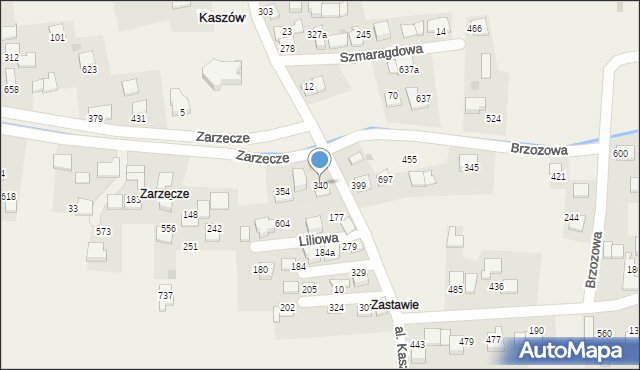 Kaszów, Kaszów, 340, mapa Kaszów