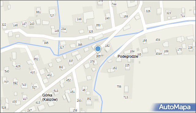 Kaszów, Kaszów, 365, mapa Kaszów