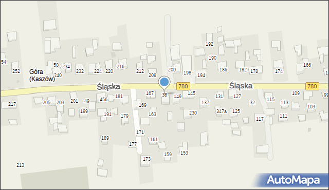 Kaszów, Kaszów, 38, mapa Kaszów