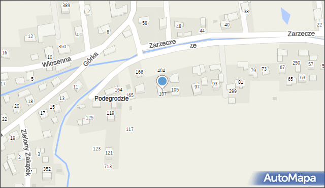 Kaszów, Kaszów, 404A, mapa Kaszów