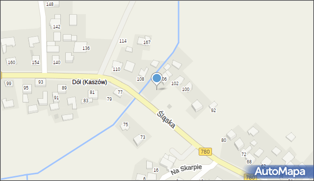 Kaszów, Kaszów, 409, mapa Kaszów