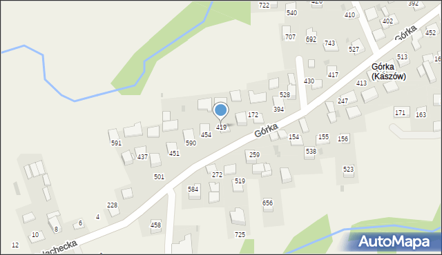 Kaszów, Kaszów, 419, mapa Kaszów