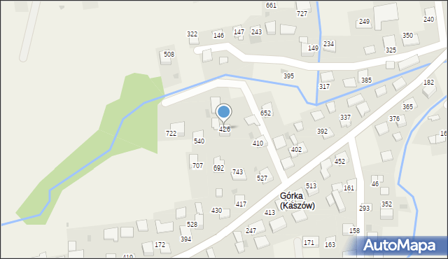 Kaszów, Kaszów, 426, mapa Kaszów