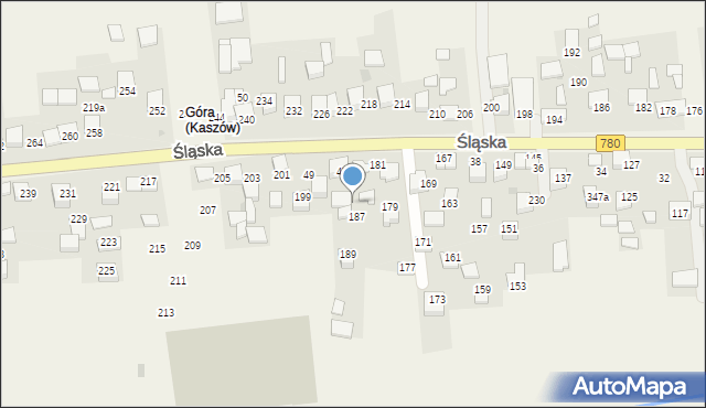 Kaszów, Kaszów, 456a, mapa Kaszów